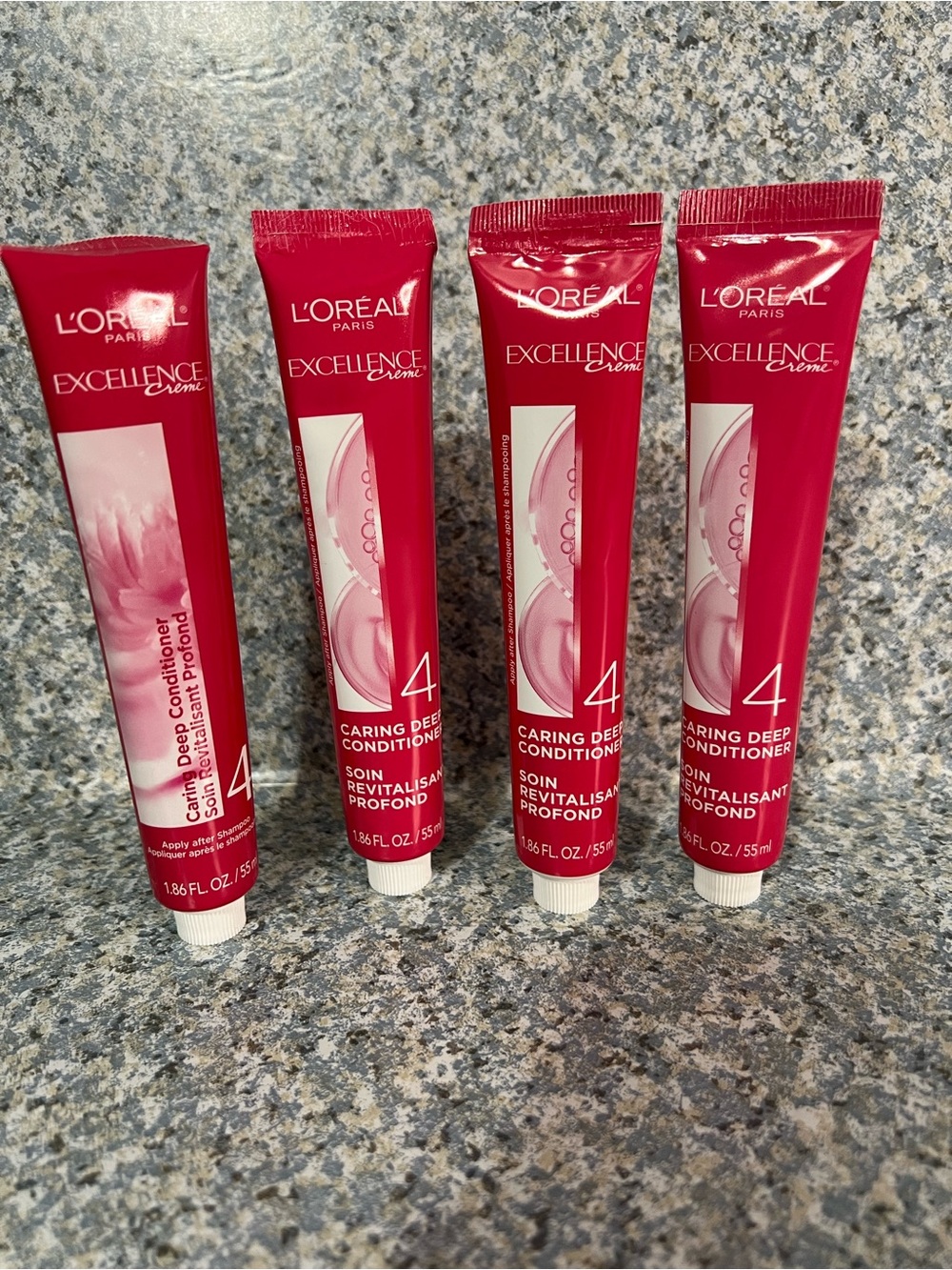 Set of 4 L'oreal Excellence Creme Conditioning Treatment Step 4 Conditioners